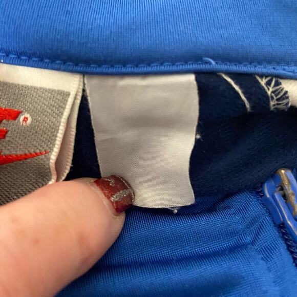 Nike Jacket Sportwear Windbreaker Full Zip Blue Track Warm Up No Size Tag - Picture 8 of 8